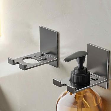 Imagem de Suporte de garrafa de gel de chuveiro para banheiro e cozinha, gancho para dispensador de xampu, organizador que economiza espaço