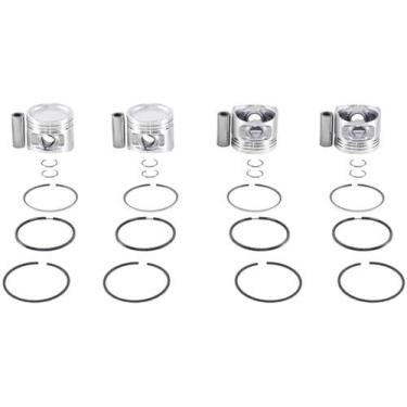 Imagem de Jogo 4 Pistão Com Anel Siena 2000 a 2003 SP&A2462 STD - METAL LEVE