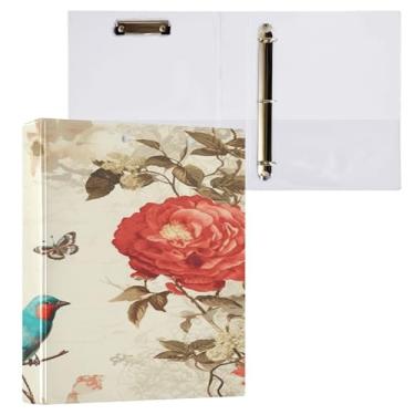 Imagem de Blueangle Pasta de 3 anéis turquesa com prancheta e 2 bolsos - Organizador de documentos decorativos de 3 cm para escritório, suprimentos para reuniões (686)