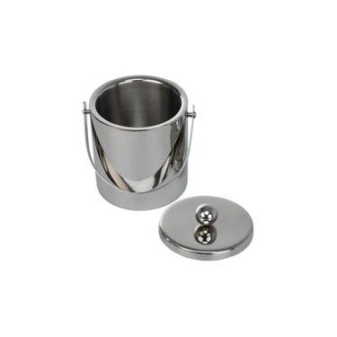 Imagem de Balde de gelo em aço anox parede dupla Fracalanza Ghiaccio 17X15cm 1,5 litros