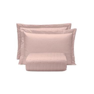 Imagem de Cobre Leito Toque De Algodão Ultraessence King Rosa Tule 280X260cm - Hedrons King