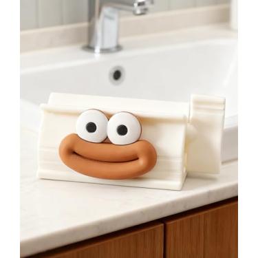 Imagem de 1 Espremedor manual de pasta de dente, suporte de pasta de dente de desenho fofo para banheiro