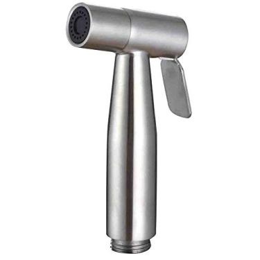 Imagem de Aspersor de Bidet Portátil Shattaf Banheiro Aço Inoxidável Escovado Conjunto para Limpeza Fralda Tecido Higiene Pessoal