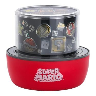 Imagem de Paladone Luz de projeção Super Mario – Lâmpada de projetor Nintendo oficialmente licenciada com cenas intercambiáveis e iluminação de humor, 3 modos de luz, decoração de sala de jogos