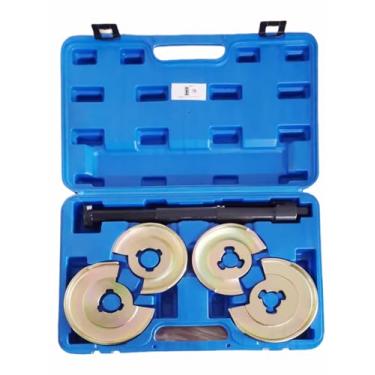 Imagem de BTSHUB Compressor de mola de bobina de suspensão Ferramentas de reparo de eixo dianteiro/traseiro compatíveis com Mercedes Benz folheado a cádmio