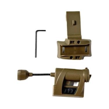 Imagem de Lanterna Tática De Capacete Verde Vermelha Com Laser IR 4 Modos Econom