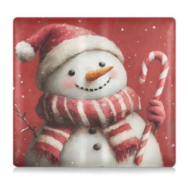 Imagem de CEBUGI Lindo porta-luvas com porta-luvas de carro e seguro de boneco de neve para organizador de documentos, 12,5 cm x 24 cm