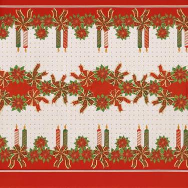 Imagem de Toalha de Mesa Tecido Oxford Natalina – 4 e 6 Cadeiras – Estampa Natal (Natal Vermelho, Mesa 4 Cadeiras)