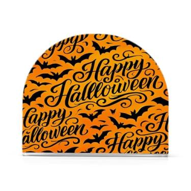 Imagem de Wassud Elegante porta-guardanapos acrílico feliz dia das bruxas, moderno dispensador de guardanapos de papel em forma de U para mesa, cozinha, sala de jantar, bancada 1 peça (comporta 50-60