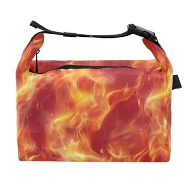Imagem de STAYTOP Lancheira Flame com fivela de alça, lancheira isolada para meninos e meninas, lancheira térmica para trabalho escolar