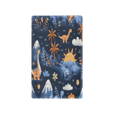 Imagem de Wassud Capa decorativa para placa de parede com interruptor de luz de dinossauros, tamanho padrão para tomadas elétricas em branco