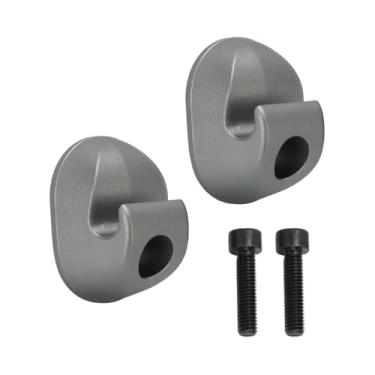 Imagem de motoparty Clipes de alumínio para viseira solar para Kenworth Peterbilt Substituição de atualização interior para S16-1023-661 (F01377-2) 2 peças