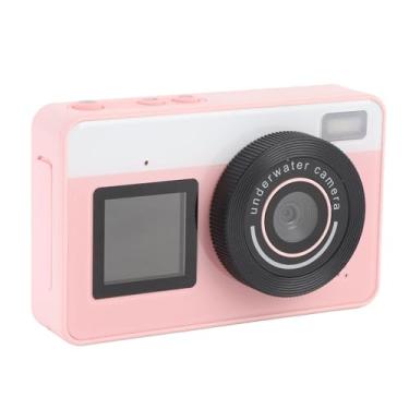 Imagem de Acouto Câmera Subaquática, IP68 à Prova de Chuva 48MP 18X Zoom Câmera de Mergulho de Tela Dupla Com Telas Traseiras Frontais, para Mergulho Com Snorkel Fotografia Subaquática (PINK)