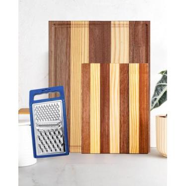 Imagem de Kit Tabua Inteligente Carne Frios Churrasco 45/30cm +Ralador - Móveis 