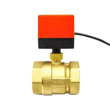 Imagem de Registro Válvula Esfera Elétrica 220v Motorizada 1 e Meia Polegadas Of