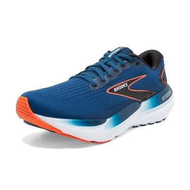 Imagem de Brooks Tênis de corrida masculino Glycerin 21 Neutral, Opala azul/preto/nasturtium, 10.5 Wide