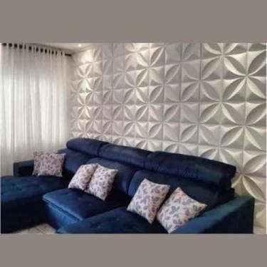 Imagem de Papel de Parede Premium Adesivo PVC Estampa Folhas 5 Metros Autocolante, Lavável e Fácil de Instalar Ideal para Ambientes com Estilo Tropical e Sofisticado Perfeito para Quartos, Salas e Escritórios