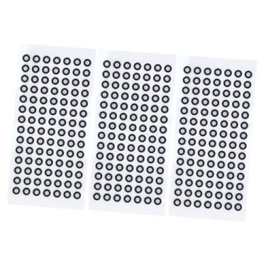 Imagem de Jopwkuin Marcadores de Digitalização 3D Adesivos de Rastreamento Preciso para Inspeção de Joias de Peças Automotivas, 10 Folhas Marcas Reflexivas de Pontos de 3 "para Digitalização de Scanner 3D,