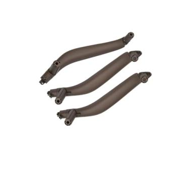 Imagem de Conjunto de 3 puxadores internos para portas de carros com volante à esquerda, compatível com BMW X5 X6 F15 F16 2014 2015 2016 2017 2018.(Moka)