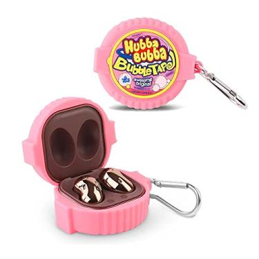 Imagem de Suublg Capa de silicone para Samsung Galaxy Buds FE (2023) / Buds2 Pro (2022) / Buds 2 (2021) / Buds Pro (2021) / Buds Live (2020) com design de pele fofa para mulheres e homens