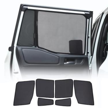 Imagem de Rede de para-sol para janela de carro compatível com Toyota Land Cruiser 250 Prado J250 LC250 2024 2025 2026, cortinas de carro de malha respirável para porta rede de proteção de privacidade de camada