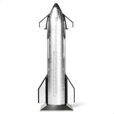 Imagem de QIYUMOKE Modelo de foguete de nave espacial 1/200 para espaçonave espacial SpaceX Dragon Rockets para Adlut com suporte, modelos de nave espacial estática da NASA para presente de entusiastas do