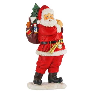 Imagem de Nishiyuenyi Estatueta de Papai Noel em Resina, Artesanato Natalino, Colecionável, Estátua de Papai Noel em Resina