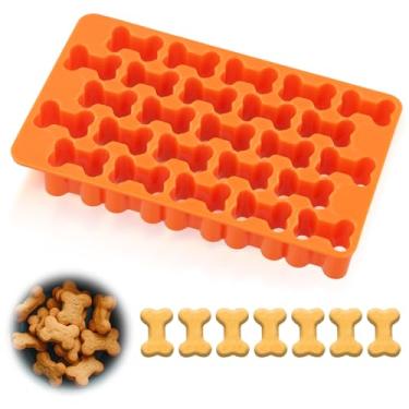 Imagem de Mini cortador de biscoito de osso de cachorro, cortador de biscoito de plástico com 25 grelhas, mini cortadores de biscoito de animal em forma de osso alimentos para biscoitos