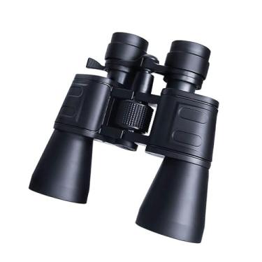 Imagem de Binóculos de 10 x 50 mm, adultos e adolescentes, óptica HD de alta potência para óptica para visualização clara e clara, perfeito para observação de pássaros, caça, esportes e observação de estrelas