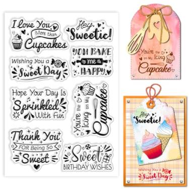 Imagem de 1 folha de carimbos transparentes de plástico PVC, tema personalizado de bênçãos, carimbos transparentes com estampa de coração de palavras para álbuns de fotos faça-você-mesmo para fazer cartões