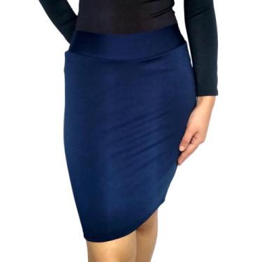 Imagem de Saia Feminina Lápis Lisa Suplex Pp Ao Plus Size - Konciny Confecções, 