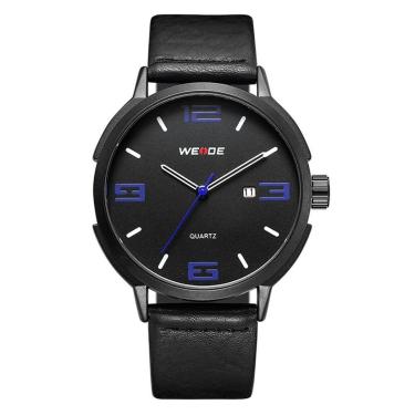 Imagem de Relógio Masculino Weide Analógico WD004B Preto e Azul-Masculino