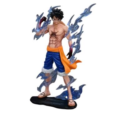 Imagem de Enfeite de figura de anime One Piece Luffy Fight PVC com mais de 14 anos
