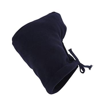 Imagem de Yinhing Fundido Meia Toe Capa pé Mais Quente Velo Macio Ajustável Protetor Quente para Gesso Molda órtese Azul Escuro Azul Claro 8.7in (L)