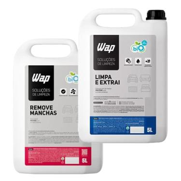 Imagem de Kit Limpa e Extrai e Remove Manchas para estofados tapetes e colchoes 5L 5L - 10 Litros - WAP