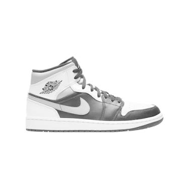 Imagem de Nike Tênis masculino Air Jordan 1 Mid, Branco e preto, 43