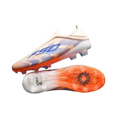 Imagem de Chuteiras De Futebol Masculinas De Cano Alto Antiderrapantes Para Gram