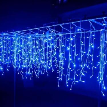 Imagem de Cascata de 100 LEDs 3 Metro 8 Funções Com Conectores Macho e Fêmea 127