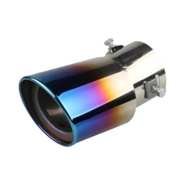 Imagem de Ponteira De Escape De Aço Inoxidável Cromado De 2,5 Polegadas Para Car