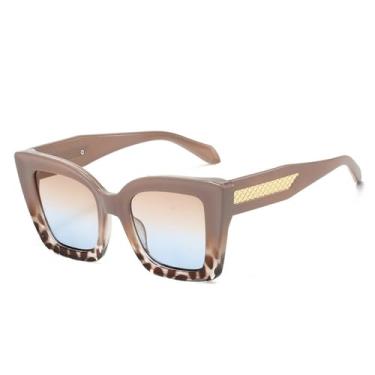 Imagem de Óculos de Sol UV400 - Cores Candy com Lentes Degradê Transparentes Estilo Punk para Homens e Mulheres, Ideais para Esportes ao Ar Livre, Corrida e Ciclismo, Cor Marrom