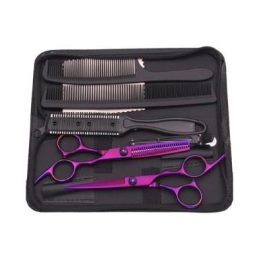 Imagem de Conjunto De Tesouras Profissionais De Cabeleireiro De 6 Polegadas Para