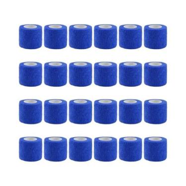 Imagem de Atadura Autoadesiva Respirável 24 Rolos Fita Elástica Coesiva Para Pes