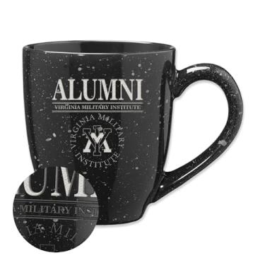 Imagem de Rico Industries NCAA Virginia Military Institute Keydets Alumni 473 ml Caneca de café de cerâmica salpicada gravada a laser