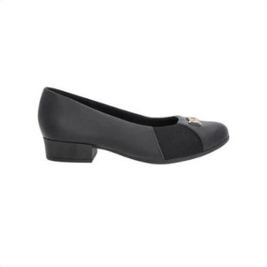Imagem de Sapato Feminino Salto Médio Grosso Usaflex-Feminino
