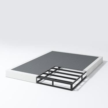 Imagem de NHODIR Mola box para cama de casal, 12,7 cm com mola box de tamanho completo apenas, base de colchão com estrutura de metal forte, sem ruído, fácil montagem