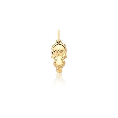 Imagem de Pingente Menina Filha kids Boneco Feminina Ouro 18k E01 - MAEHLER, Dou