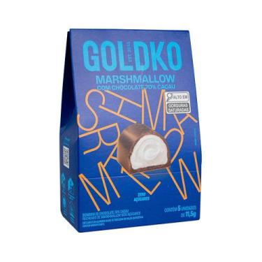 Imagem de Bombons de marshmallow 70% cacau zero adição de açúcares - 5 unidades 