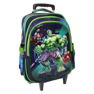 Imagem de Mochila Infantil Masculina Rodinha Escolar Creche Tam G - Plike