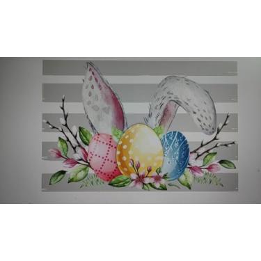 Imagem de Fjoron 6 peças de tapetes de Páscoa, caminhão doce lar primavera fazenda jogo americano para ele é ressuscitado, ovos florais, decorações de fazenda, presentes de decoração de casa