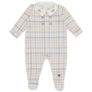 Imagem de Macacão Bebê Menino  Off White Xadrez Ovelha Mini & Co-Masculino